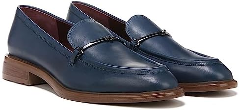 Franco Sarto Sarto Womens EDA Classic Slip On Loafer Navy Leather 8 M | Image 2