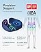 HUANUO Ergonomic Seat Cushion for Office Chair, Extra Large Car Seat Cushion, Tailbone and Back Support, Cooling Gel Enhanced, 4-Zone Pressure Relief Chair Cushions for Office, Car, Wheelchair