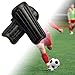 B Baosity Soccer Shin Guards, 1 Pair Lightweight and Breathable Shin Guard Sleeves Adults, Calf Protective Gear Shin Guards for Men, Black, 17cmx7cm