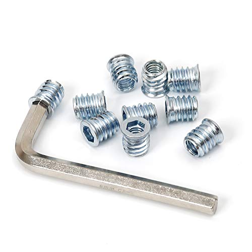 Image of 5 /16-18 Threaded Inserts for Wood 15mm Length Furniture Screw in Threaded Insert Nuts 40 Pieces
