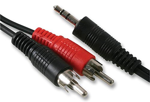 Pro Signal 1TR-303 - Conector jack estéreo de 3,5 mm a 2 conectores RCA RCA (3 m), color negro