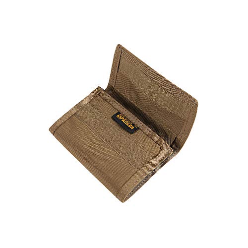 Excellent Elite Spanker Nylon Trifold Wallet For Men Id Card Holder Tactical Military Wallet With Coin Pocket Outdoor Wallet(Coyote Brown) #TOP3