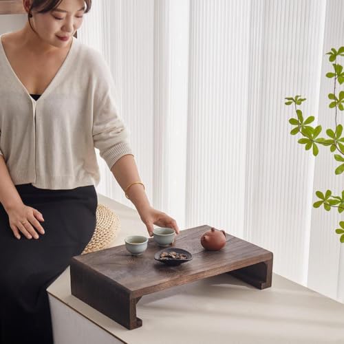 Table de Méditation en Bois - Table Basse Compacte pour Travailler au Sol - 6