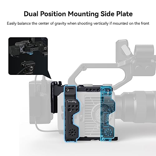Image of SmallRig Camera Cage Kit for Sony FX6,Compact Cage w /V-Mount Battery Plate