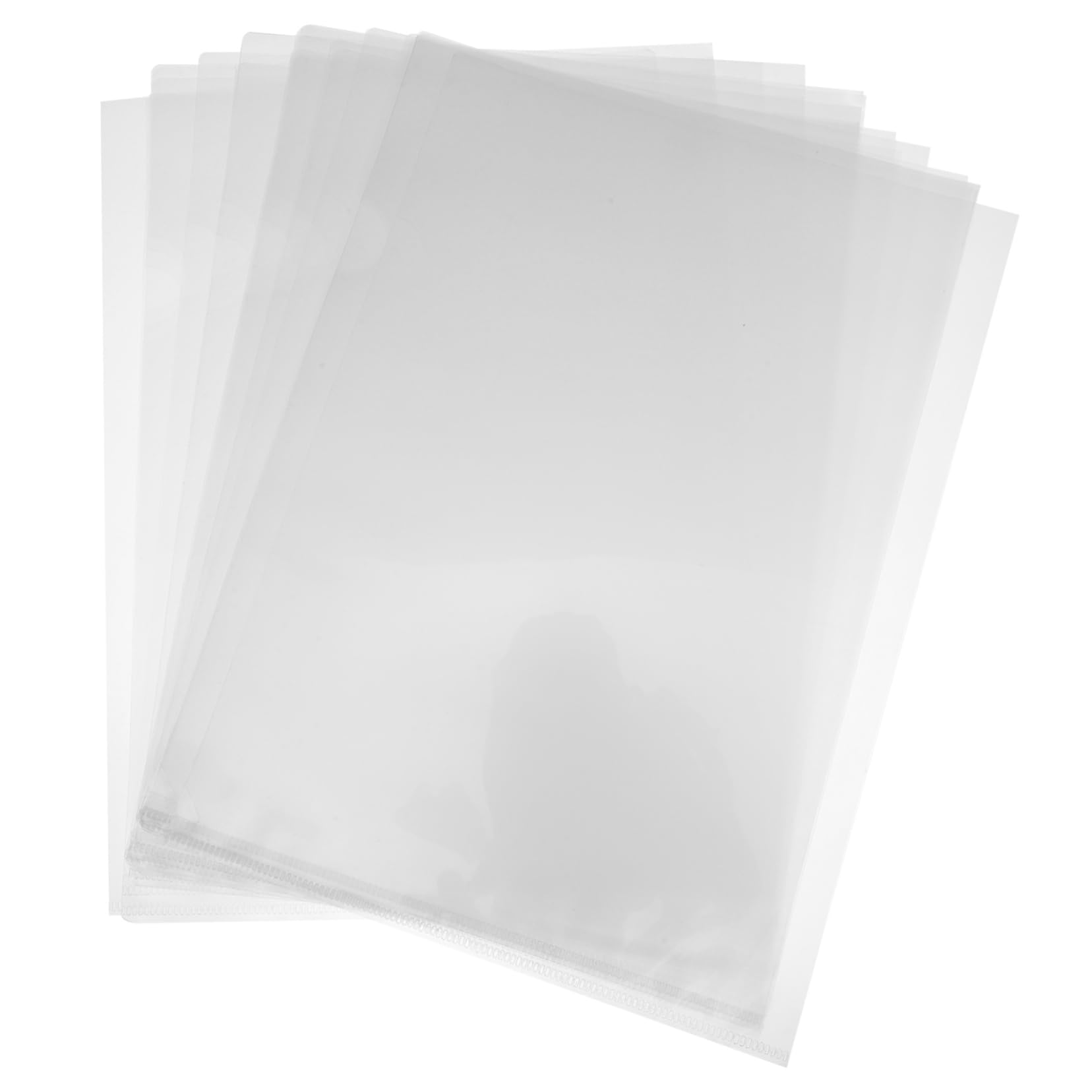SHINEOFI 100pezzi Cartelline Trasparenti Shape Documenti Impermeabili Per Ufficio e Scuola Compatibili Archiviazione Protezione Per Documenti