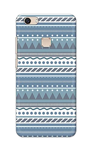 Image of Printed Hard Back Cover Case for Vivo V7+ | Vivo V7 Plus | Vivo Z10 Back Cover (Seamless Geometric Tribal Pattern) -1803