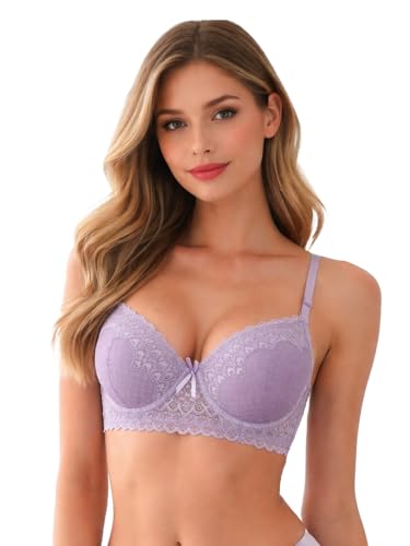 Image of Viola's Secret 6 Pack of Color Print T-Shirt Bras B Cup C Cup and D Cup