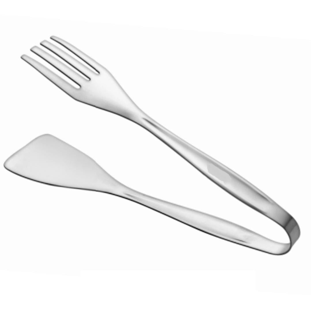 GAFFEL 1 Pc Stainless Steel Salad Serving Clip 23.5cm | Spoon Fork Tong | Multipurpose Serving Tong | Kitchen Tong | BBQ Tong | Dishwasher Safe 4