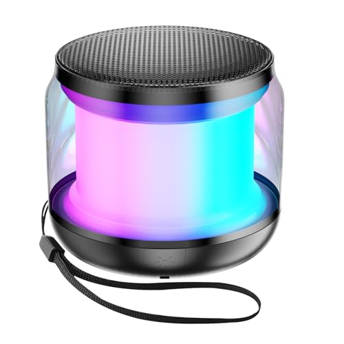 NOTOKA Mini Portable Bluetooth Speakers Wireless,TWS Pairing Small Bluetooth Speaker，with Lights...