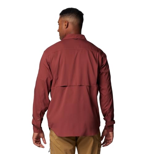 Image of Columbia Men Polyester Loose Omni-Shade Ridge Utility Lite Hiking and Trekking Long Sleeve Shirt