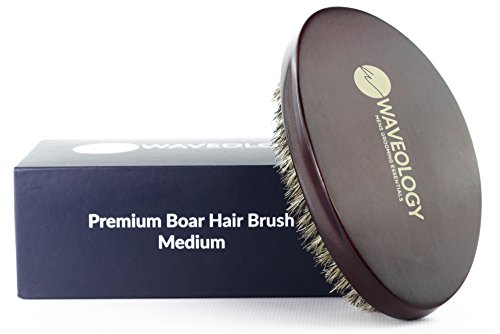 Waveology Grooming Co. - Supreme 360 Wave Brush - Medium/Soft - 100% Boar
