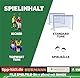 TIPP-KICK Junior Cup mit Bande 82x56 cm – Spielfertiges Set mit 2X Spieler, 2X Torwart, 2X Plastiktor, 2X Ball I Spielfeld aus Filz