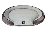 Serta Oval Couch, Grey, Large