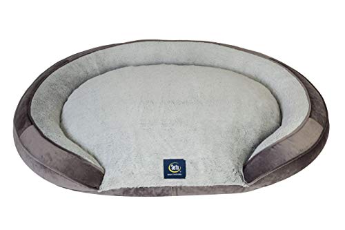 Serta Oval Couch, Grey, Large