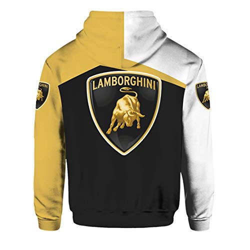 Kex Story Heren Hoodie Lange Mouwen Digitaal Bedrukt L.a.m.b.o.r.g.h.i.n.i Logo Sweatshirt - Image 4