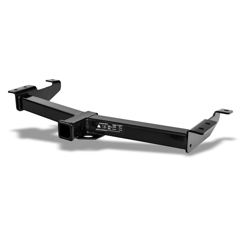 TLAPS 7422446412422 Compatible with 2003-2014 Ford E150 E250 / 2000-2002 Econoline / 2000-2014 E350 Superduty Class 4 IV Black 2" Receiver Trailer Hitch