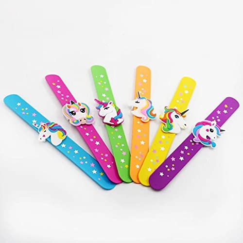 Image of Tera13 TERA 13 Return Gifts For Girls Slap Bracelet For Kids (3 pcs) Wrist Band For Kids Unicorn Slap Band Hand Bracelet For Girls