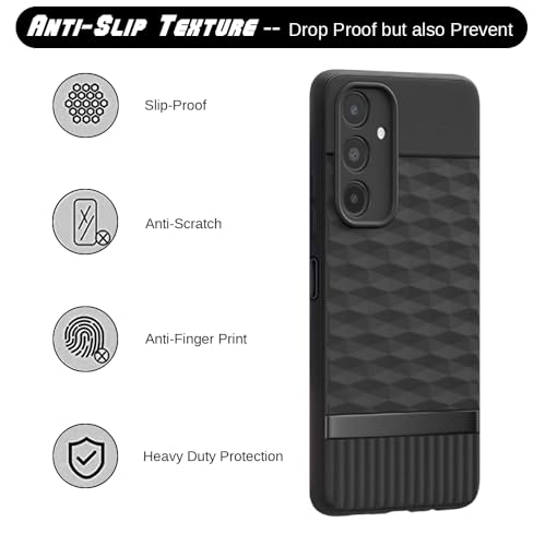 Image of Shockproof Case for Samsung Galaxy A14 4G / A14 5G | Full Camera Protection | TPU Flexible Back Cover for Samsung Galaxy A14 4G / A14 5G (Matte Black)
