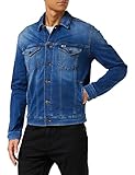 Tommy Jeans Hombre Cazadora Vaquera Trucker Jacket Stretch, Azul (Wilson Mid Blue Stretch), XL