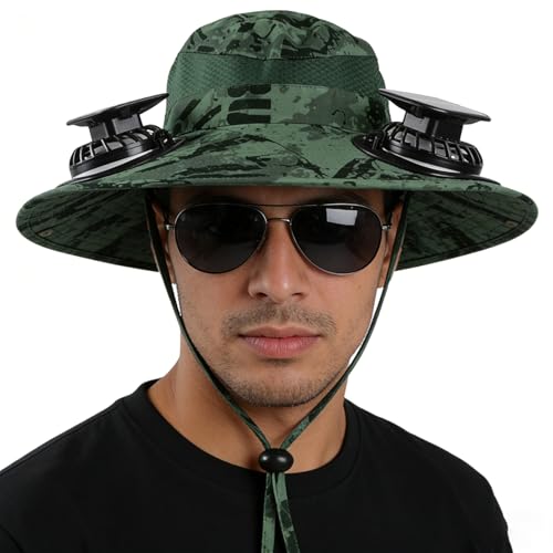 Chapeau ventilé pour homme chapeau de camping respirant solaire à larges bords