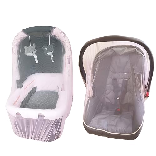 Image of Enovoe Mosquito Net for Stroller – Breathable Baby Bug Net Cover with Elastic Edge – Fits Most Baby Strollers and Outdoor Infant Gear – Lightweight Travel Essential – 63x64 Inch White