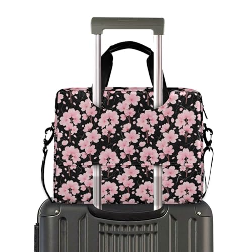 Funda para portátil 15.6 pulg con asa y correa negra miniatura 4