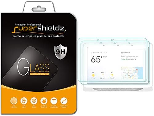 Supershieldz (2 Pack) Designed for Google Home Hub and Nest Hub (7 inch) Tempered Glass Screen Protector, Anti Scratch, Bubble Free