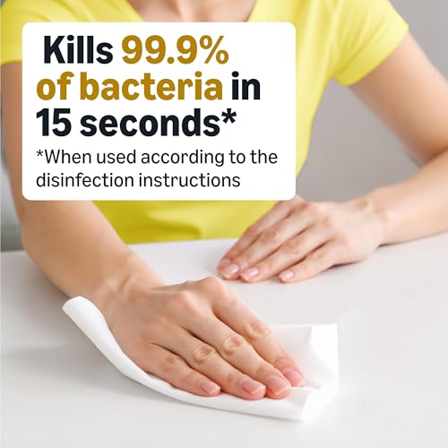 Amazon Basics Disinfecting Wipes, Lemon Scent, 255 Count (3 Packs of 85) - image 3