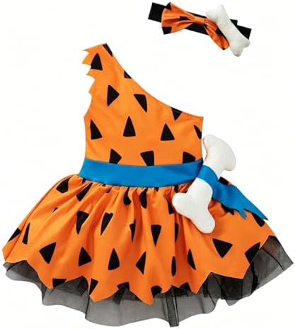 LATOBREATH Baby Girls Princess Cavegirl Pebbles Costume Halloween...