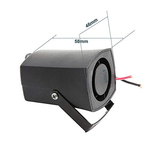 Ajcoflt Buzina de sirene de alarme 12V / 24V Buzzer Speaker Buzina de aviso de reversão durável Buzi