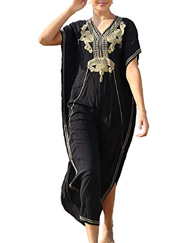 Orshoy Damen Sommer Baumwolle Langes Kleid Pareos Strandkleid Bikini...
