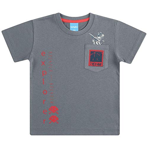 Camiseta Meia Malha Menino TRex Lunar 1