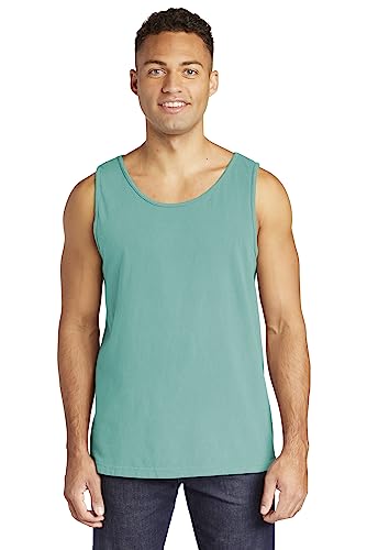 Image of Comfort Colors Men's Adult Tank Top, Style 9360 (Medium, Sea Green)