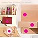 1 Inch Color Coding Labels - Round Color Code Dot Stickers, 500 PCS Circle Labels for Organization, Inventory, Filing System, Easy Write Surface (Fluorescent Pink)