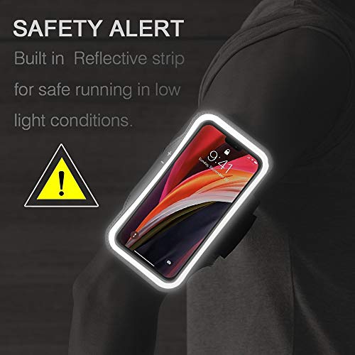 Brassard étanche pour iPhone 12 violet avec porte-clé intégré - 7