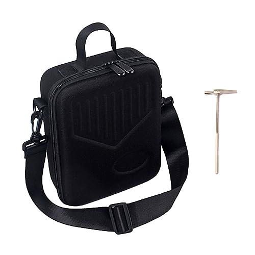 Sosoport Kalimba Storage Bag with Shoulder Strap Portable Thumb Piano Carry Case for Travel and Outdoor Performance Durable Black Design with Zipper