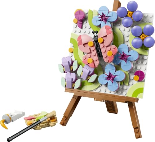 LEGO Creator 3-en-1 Tableau Floral - Jouet - Maquette 3D se Transformant en Cadre Photo ou Croquis de Flamant Rose - Décoration de Chambre d'enfant DIY - Cadeau pour Fille ou Garçon dès 8 Ans 31390