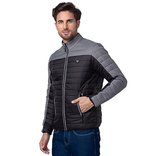 Image of Being Human Grey Regular Fit Long Sleeves Polyester Men's Jacket Clothing