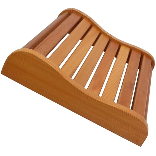 Luxury Sauna Headrest Pillow - Red Cedar Wooden Pillow 15.75x13.38 inch for All Sauna Types...