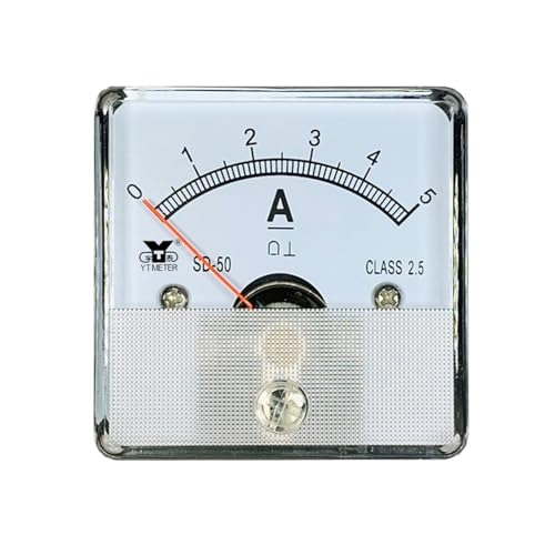Amperímetro analógico de panel SD50 ideal para monitorizar baterías en sistemas solares camper