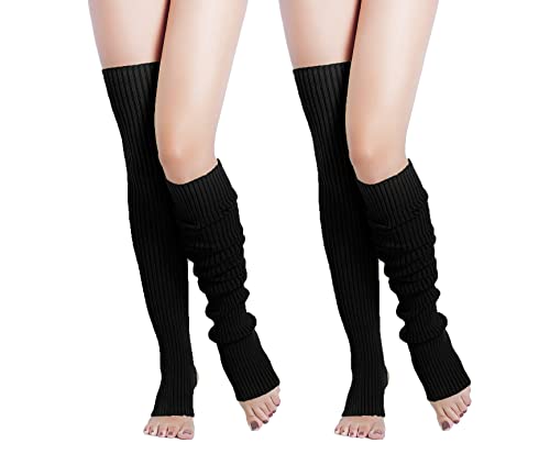 Image of v28 Women's Neon Knit Leg Warmer for 80s Party Dance Sports Yoga