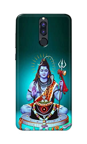 Image of Printed Hard Back Cover Case for Huawei Mate 10 Lite | Huawei Nova 2i | Honor 9i Back Cover (Lord Shiva) -1803