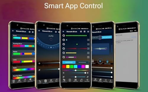 Image of WiFi RGBIC Strip 5M | 60 LEDs /M | 100+ Modes | Music Sync with Mic | RF Remote + App Control | Alexa Compatible | Plug & Play Kit for Gaming, Desk & Room Ambience(WiFi-APP+Remote)