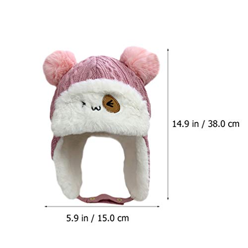 KESYOO Chapéu de Animal de Inverno de Pelúcia Quente Sherpa Forrado de Lã Com Aba de Orelha Dos Dese