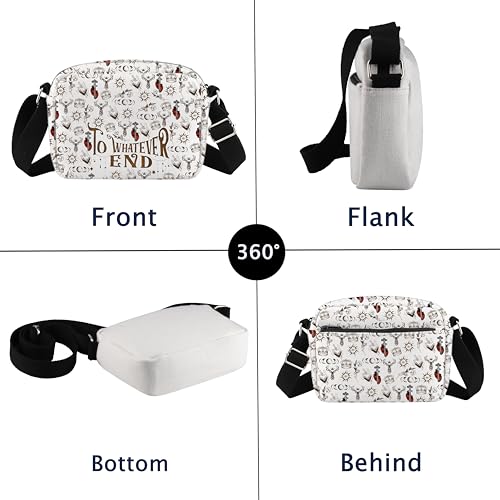 VAMSII T Horizontal Crossbody Bag To Whatever End Throne Of Glass Inspired Gift Bookish Gift2