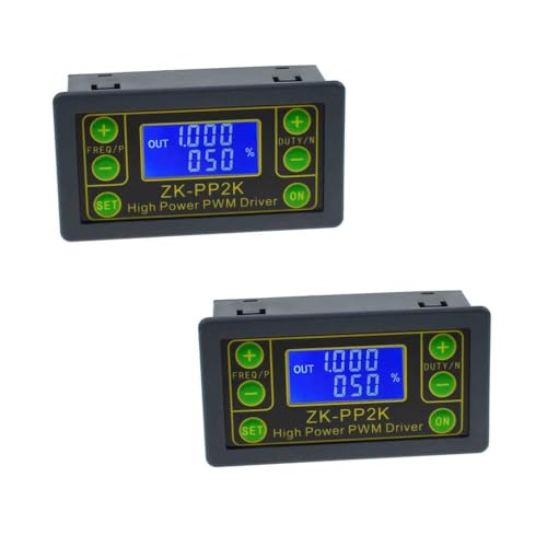 2PCS ZK-PP2K PP2K PWM Signal Generator PWM Motor Speed Controller Light Control LCD PWM Pulse Frequency Duty Ratio Module PWM Pulse Dual Mode Motor Drive Controller