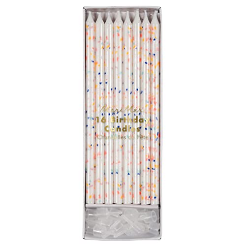 Meri Meri Neon Confetti Candles (Pack of 16)