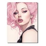 5D Diamond Painting Rostro Labio, Pintura Diamante, Diamond Painting Kit Completo Niños Regalo, DIY Manualidades Adultos Pintura Diamante Para Decoración Navidad De Pared Del Hogar 40x50cm SYLF839