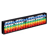 Alipis Arithmetic Abacus Math Counting Toy 17 Digits Rods with Colorful Beads, Chinese Abacus Mathematics...