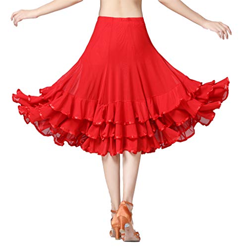 Jupe courte flamenco pour spectacle de ballroom danse et vêtement de fête - 2